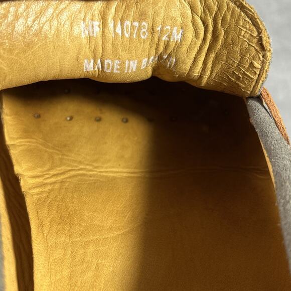 Mercanti Fiorentini Gray suede leather Mens 12 M Made In Brazil - Picture 6 of 10